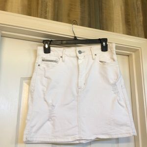 Calvin Klein white denim skirt